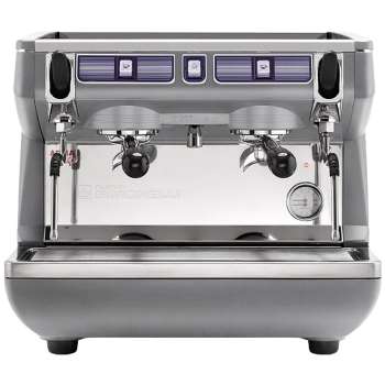 Кофемашина рожковая Nuova Simonelli Appia Life Compact 2Gr S серый металлик, выс.группы, экономайзер